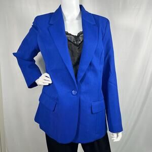 Vintage Blair Royal Blue Blazer Size 12 Misses